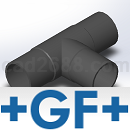 +GF+工程压力管道系统ECOFIT聚乙烯工业用公制管件3D模型汇总STP/X_T格式
