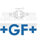 +GF+二级密封管道系统双见二次密封CPVC管配件CAD图纸DWG格式