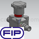 FIP隔膜阀3D模型IGS格式