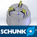 SCHUNK固定车床卡盘3D模型Solidworks/IGS/STP格式德国雄克