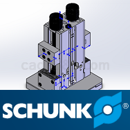 SCHUNK加工中心用虎钳3D模型Solidworks/IGS/STP格式