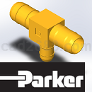 PARKER工业通用螺蚊管倒齿式工业硬管接头3D模型STP格式