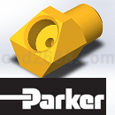PARKER扩口式工业通用硬管接头3D模型STP格式
