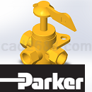 PARKER工业通用阀和排泄管接头3D模型STP格式