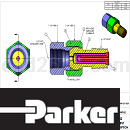PARKER压力表虹吸管CAD图纸PDF格式
