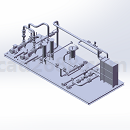 Pump Skid泵机组3D模型图纸 STEP格式