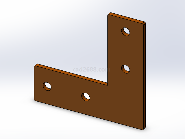 ACC折叠门链接板3D模型  折叠门链接板模型 solidworks模型