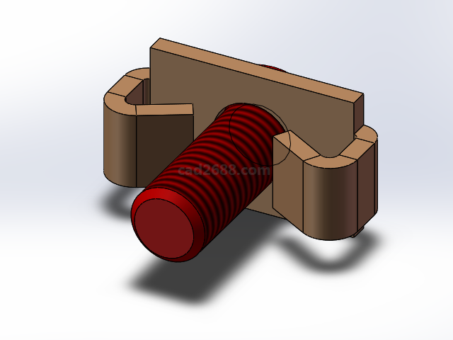弹性扣件模型  ADB弹性扣件3D模型  solidworks模型