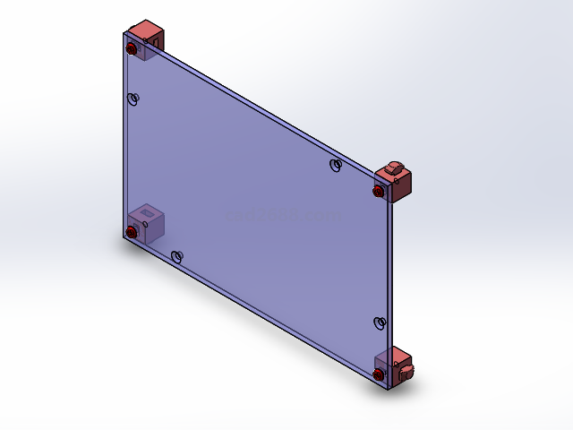 机架封板3D模型FBX1系列  机架封板模型 solidworks模型