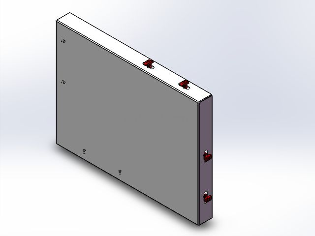 机架封板3D模型FBX2系列  机架封板模型 solidworks模型