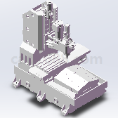 加工中心3D模型  机床模型 机床3D模型 数控加工中心模型STP格式