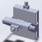 4040数控微型机床3D模型 激光切割机床3D模型X_T格式