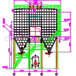 LY-6580除尘器40万立方小时DWG格式 除尘CAD图